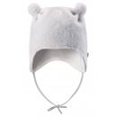 Зимняя флисовая белая шапка для новорожденных Reima | Рейма Leo 518419/9140