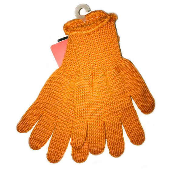 Шерстяные оранжевые зимние перчатки KIVAT 155/orange