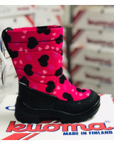 Чоботи зимові Kuoma Putkivarsi Pink Winter Heart - Куома Путківарсі