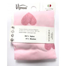 Розовые с сердцем Итальянские капроновые колготки Vignoni
