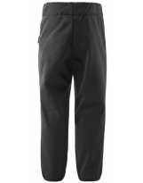 Черные унисекс брюки - скинни Reima - Рейма Softshell Peeta 722742/9990