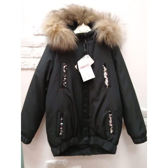 Куртка VIANI черная ВИАНИ K32