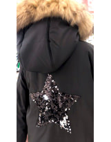 Куртка VIANI черная ВИАНИ K32