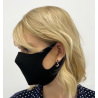 Черная Маска Трехслойная защитная многоразовая